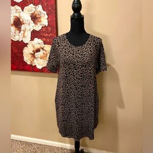 Boutique Just In Animal-Print A-Line Dress, size M